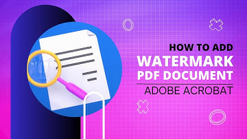 how to add watermark in pdf document | Adobe Acrobat