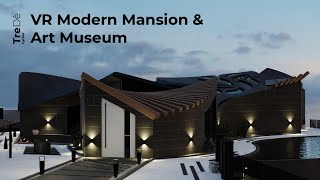 VR Modern Mansion & Art Museum on Blender