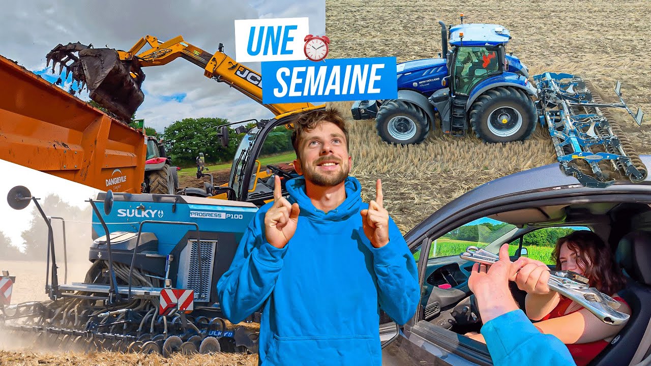 1 SEMAINE À LA FERME : Déchaumage, fumier, semis des couverts...
