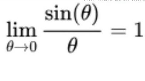 Proof of lim(θ→0)sinθ/θ=1.