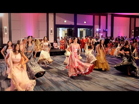 Stunning Sangeet Performance by the Bride and Her Friends and Family - Indian Wedding 4K