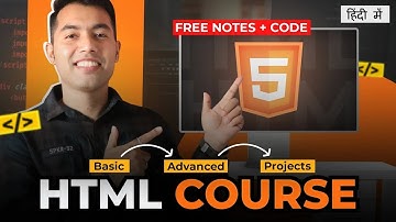 HTML Tutorial for Beginners | Complete HTML with Notes & Code