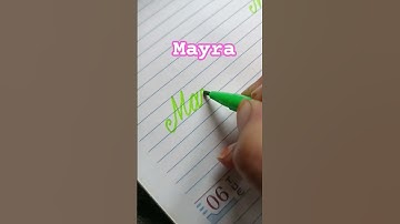#mayra💫💚 #cursive writing #handwriting #cursive writing name