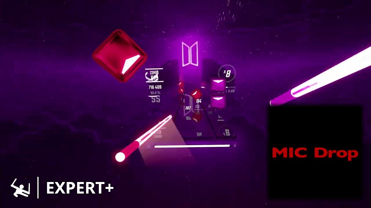 Beat Saber BTS | MIC Drop (Steve Aoki Remix) [Expert+] - YouTube
