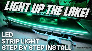 LED Strip Light Install on Jon Boat