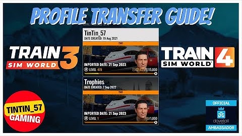 TRAIN SIM WORLD 4 | HOW TO TRANSFER YOUR TSW3 PROFILE TO TSW4 | #TrainSimWorld4 #TSW4 #Tutorial