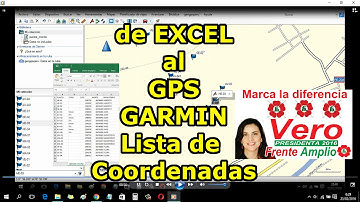 de EXCEL al GPS GARMIN - con programas gratis