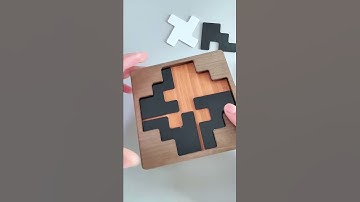 Can You Put Five Parts into The Framework | Mind-Blowing Puzzle. #puzzles  #iq  #iqtest