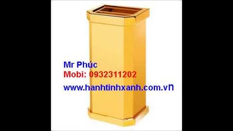 THÙNG RÁC INOX ĐÁ HOA CƯƠNG GIÁ RẺ TẠI COTCHANINOX VN