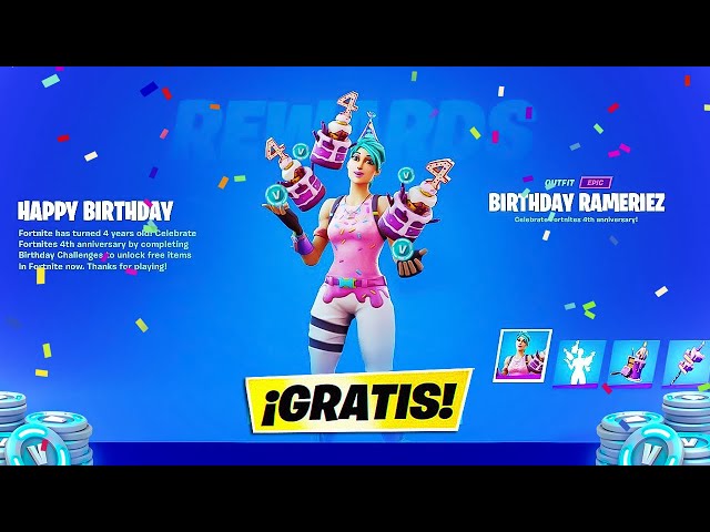 Fornite cumple 6 años y lo celebra con regalos GRATIS: así podrás