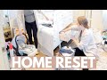 ORGANIZING MY ENTIRE HOUSE | home declutter, nursery organization, clean with me, & home reset