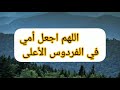 اللهم اجعل أمي في الفردوس الأعلى دعاء جميل لأمي الحبيبه وديع اليمني 
