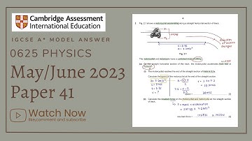 IGCSE Physics Paper 41 - May/June 2023 - 0625/41/M/J/23 (Q1-5) SOLVED