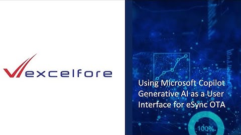 Excelfore Microsoft Copilot for eSync CES2025 Demo