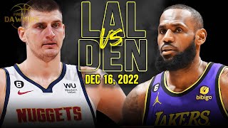 Los Angeles Lakers vs Denver Nuggets Full Game Highlights | December 16, 2022 | FreeDawkins