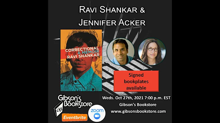 Author Ravi Shankar, CORRECTIONAL: A MEMOIR, in co...