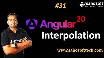 Interpolation in Angular 20 | Data Binding in Angular | Sahosoft
