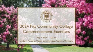 2024 Pitt Community College Commencement Exercises
