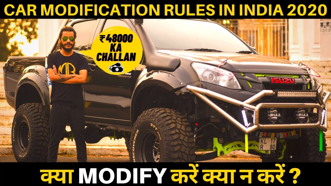 Car Modification Rules In India | Isuzu D Max Modified| Traffic Challan