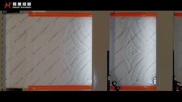 Double head single needle quilting machine work