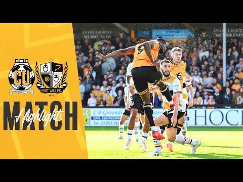 Cambridge Utd Port Vale Goals And Highlights