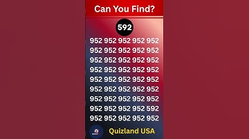 Only 1% Can Find 592 ! 🤯 | Odd Number Challenge #shorts