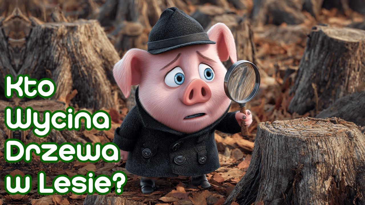 🐷 Detektyw Chrumpciok - Kto Wycina Drzewa w Lesie? 🌲 | Bajka Audiobook dla dzieci 🌙 | Słuchowisko 🎶