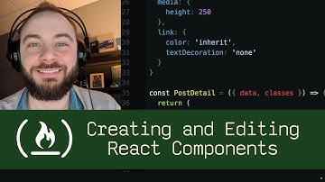 Creating and Editing React Components (P5D36) - Live Coding with Jesse