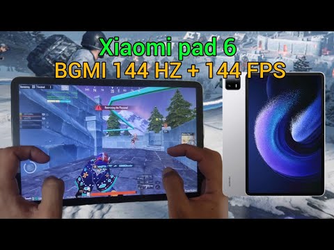 xiaomi pad 6 pubg test | BGMI 144 HZ + 144 FPS December 2023 😍🤯