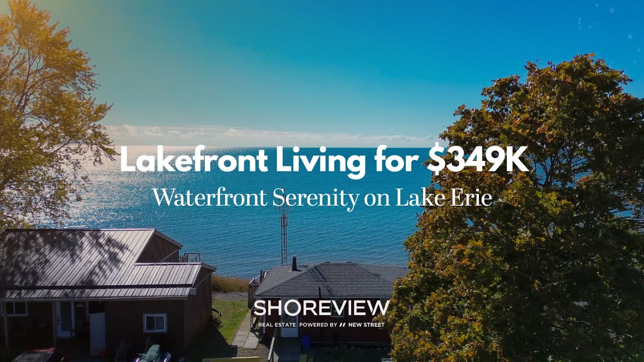 Waterfront Serenity for $349,999 | Lake Erie Cottage with Million-Dollar Views