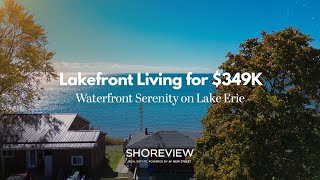 Waterfront Serenity for $349,999 | Lake Erie Cottage with Million-Dollar Views