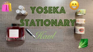 Yoseka Stationery Haul - Washi Tape, Ink Samples, and New Pen!