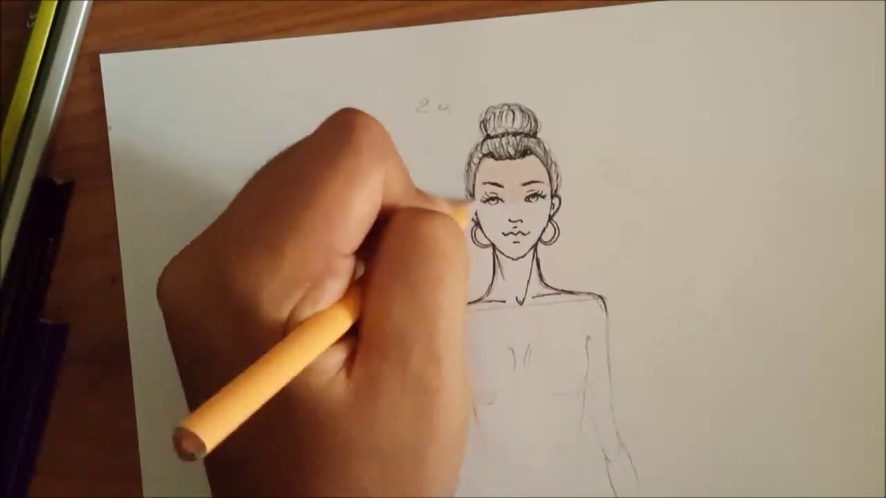 Fashion Illustration How To Draw Face Easy Comment Dessiner Un Visage Facile