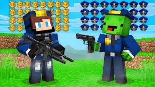 How JJ and Mikey Became Police and FBI in Minecraft? - Maizen