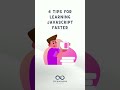 4 Tips For Learning Javascript Faster | Software developer tips and tricks #shorts #shorts_viral