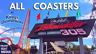 All Coasters at Kings Dominion + OnRide POVs  Front Seat Media