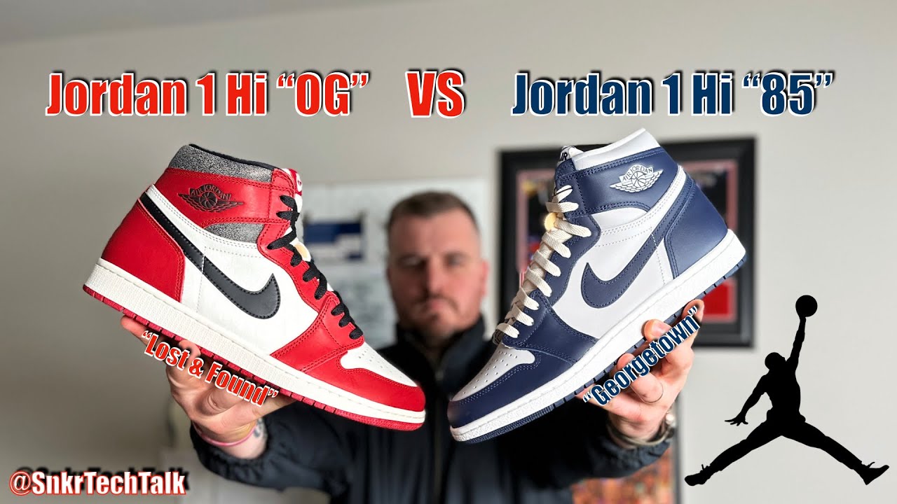 Air Jordan 1 Lost & Found vs. 1985 Air Jordan 1 Chicago