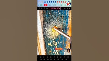 Drill Bit Set Makes Woodworking So Easy! 🔥🛠️ #shorts #youtubeshorts #diy #tools #drillbits