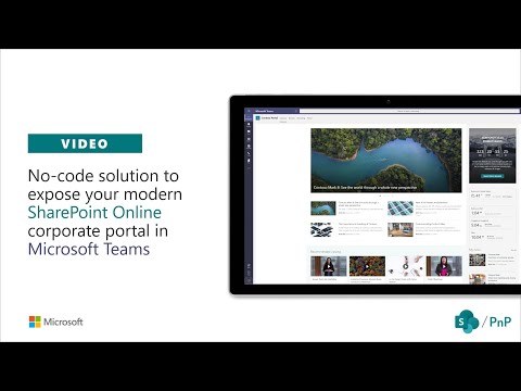 [Old video] - No-code solution to expose SharePoint portal in Microsoft Teams