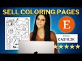 Create and Sell Printable COLORING PAGES on Etsy