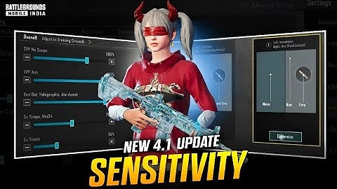 NEW UPDATE 4.1 BEST SENSITIVITY CODE + CONTROL SETTINGS BGMI | PUBG MOBILE