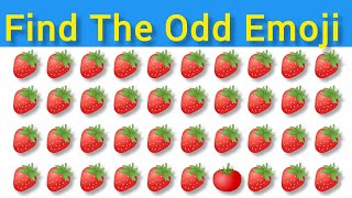 Find The Odd Emoji Out 😨❤️| Easy, Medium & Hard Emoji Quiz| Find The Odd Emoji Challenge|