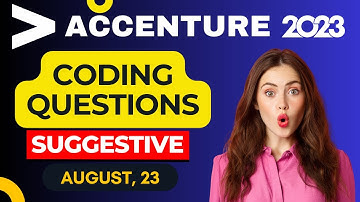 Accenture and Tcs NQT Coding : Accenture Assessment test 2023 | Accenture coding questions