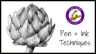 Find Your Style & Master Botanical Drawing With Ink Pens