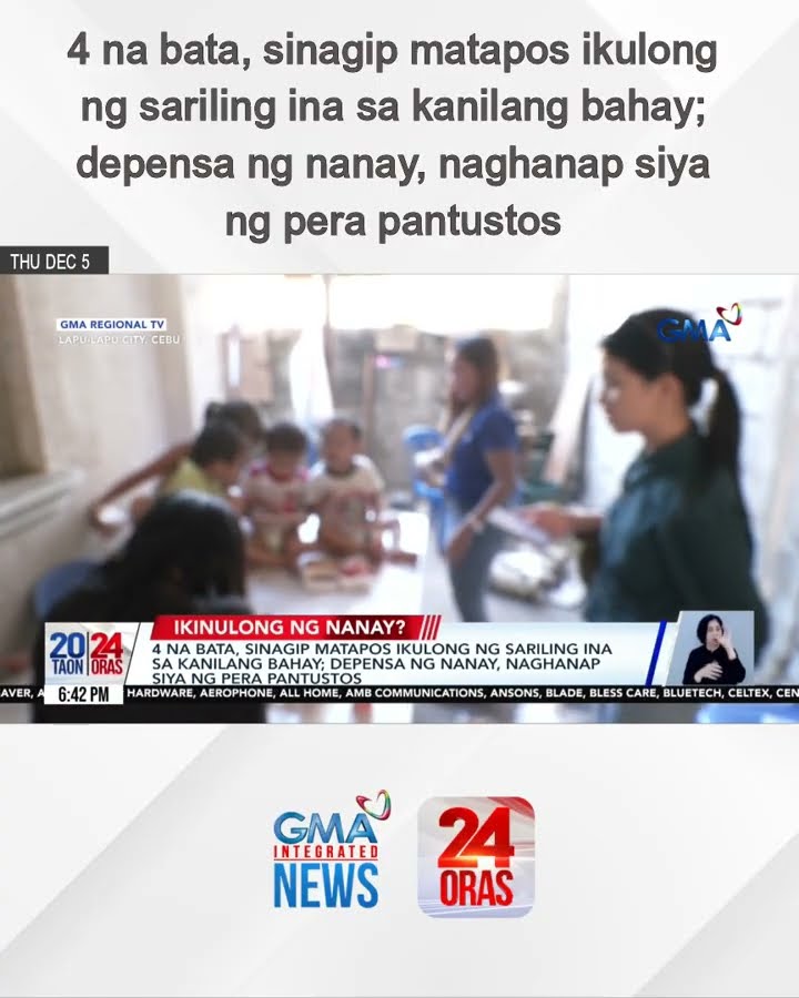 4 na bata, sinagip matapos ikulong ng sariling ina sa kanilang bahay | 24 Oras