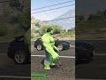 Hulk vs Kong GTA 5 Battle Downtown #gta #gta5mods #hulk #kingkong #shorts