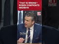 Senator Rosen Confronts Pete Hegseth For Calling Journalist “Pharisees”, “That Is Wrong” #shorts #us