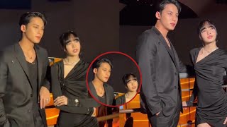 lisa and mingyu 's cute interaction at Bvlgari event in korea #lisa #mingyu #kpop