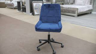 Benton Office Chair - Navy - Casfurniture.com