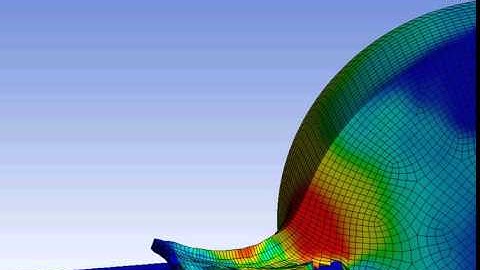 Ansys Workbench explicit dynamics turning in circumferential direction of AlSi 1045 bolt example 16